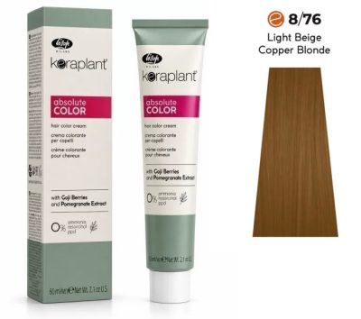 Lisap Keraplant Absolute Color ammónia-, PPD- és rezorcinmentes hajfesték 60ml, 8/76