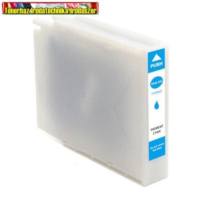 Epson T04A2 cyan prémium utángyártott tintapatron Chipes ECO