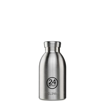 24BOTTLES Clima 330ml rozsdamentes acél termosz, Brushed Steel
