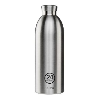 24BOTTLES Clima 850ml rozsdamentes acél termosz, Brushed Steel