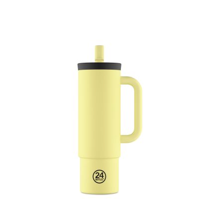 24BOTTLES Straw Cup 800ml rozsdamentes acél bögre szívószállal, Citrus