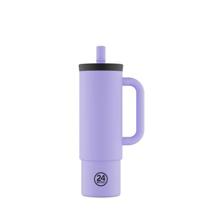 24BOTTLES Straw Cup 800ml rozsdamentes acél bögre szívószállal, Erica