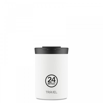 24BOTTLES Travel Tumbler 350ml rozsdamentes acél bögre, ice white
