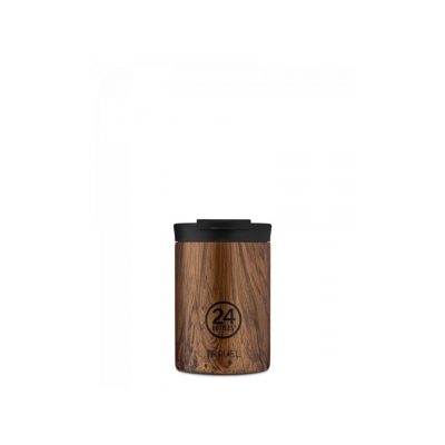 24BOTTLES Travel Tumbler 350ml rozsdamentes acél bögre, SEQUOIA WOOD