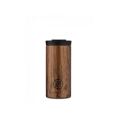 24BOTTLES Travel Tumbler 600ml rozsdamentes acél bögre, SEQUOIA WOOD
