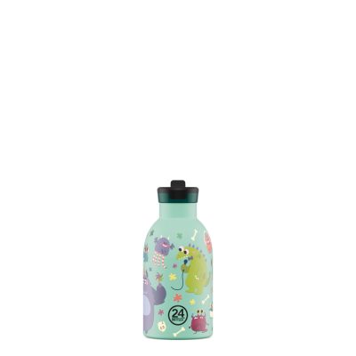 24BOTTLES Kids Clima 330ml rozsdamentes acél termosz szívószálas kupakkal, Spooky Friends