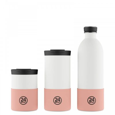 24BOTTLES palack védő, Light Pink - közepes