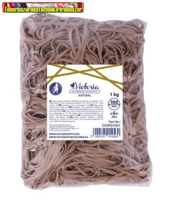 Postázógumi,100X5 mm, VICTORIA, 1 kg, natúr