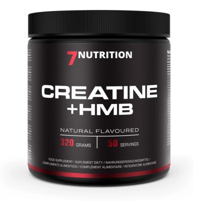 CREATINE + HMB 320g - Anabolikus Kreatin + HMB Formula - Fokozott Izomépítés & Regeneráció - Hozzáadott D3 Vitaminnal - 7Nutrition