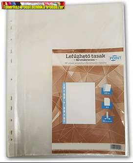 Point A/4 Lefűzhető tasak narancsos (genotherm) 40mikron 100db/cs (lefűzhető genotherm,bugyi)(40mik,40mic) 