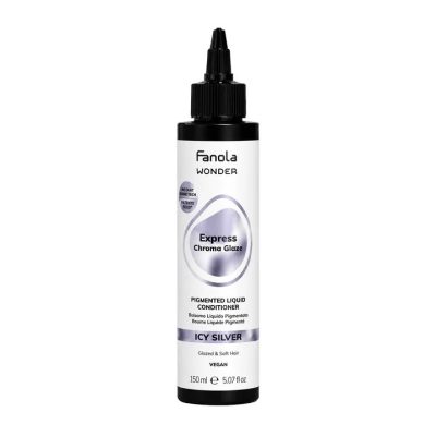 Fanola Wonder Express Chroma Glaze pigmentált hajkondicionáló 150 ml, Icy Silver