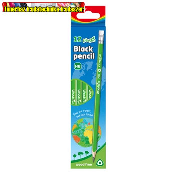 KEYROAD Grafitceruza háromszögletű famentes HB radíros KR972394