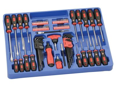 Csavarhúzó, kulcs, bit készlet, colos és metrikus 1/4", 86 darabos
