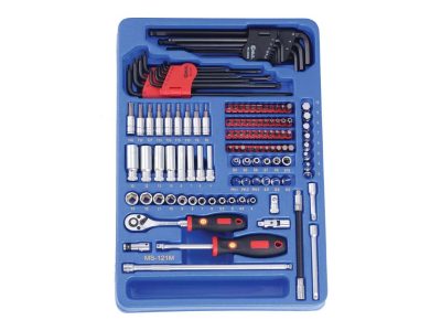Crowafej, bit, L-alakú imbusz/torxkulcs készlet, 1/4" metrikus, 121 darabos
