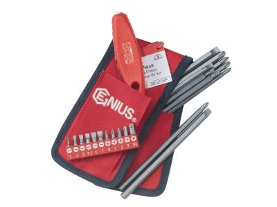 Bit készlet, lapos és csillagfejű egyenes 1/4" és 5/16", 21darabos