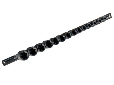 Légkulcsfej készlet, E-torx, 1/2", 14 darabos