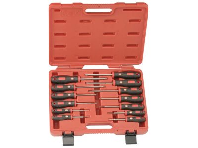Csavarhúzó készlet, T- torx (külső), 13 darabos