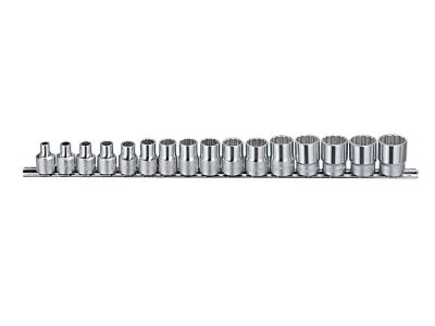 Crowafej készlet, metrikus, 3/8", 16 darabos