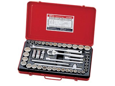 Crowafej készlet, metrikus és colos, 1/2", 46 darabos