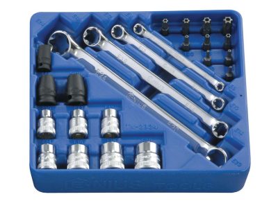 Torx készlet, E+T típusú, 24 darabos