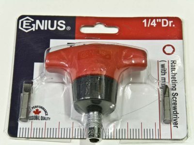 Racsnis bit T-hajtó, 1/4", 250mm