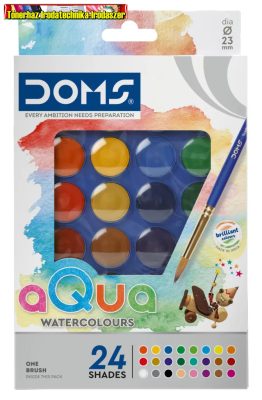 Doms Vízfesték 36-os + 2db ecset - 80556