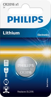 Philips Lithium 2016 B1 gombelem 3V 1 db (20/karton)
