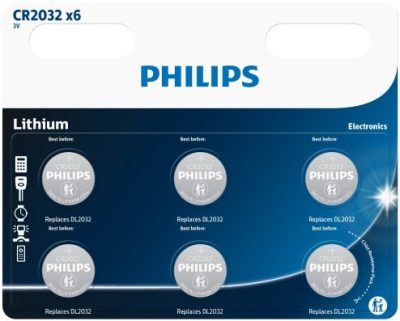 Philips Lithium 2032 B6 gombelem 3V 6 db (20/karton)