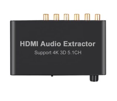 Hdmi extractor 5.1 csatornás rca hangleválasztó 