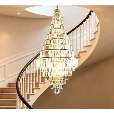 ELDLUX Kristály üveg csillár E14×60 D1005x1870mm Rosegold