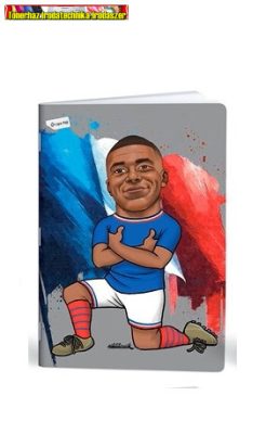 Füzet vonalas LIPAMILL A/4 40 lapos Football icons -MB- (81-32,81-40)