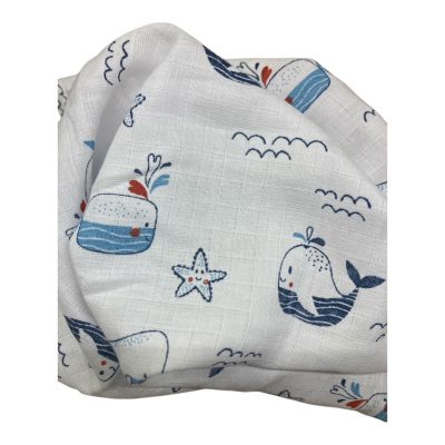 Textilpelenka Bálna Party 100 % pamut
