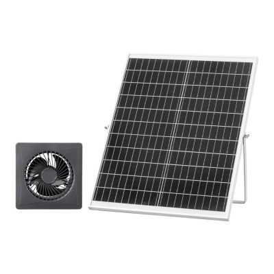 25W napelemes ventilátor 12V-os szellőztető üvegházhoz, tyúkólhoz és állattartó épületekhez