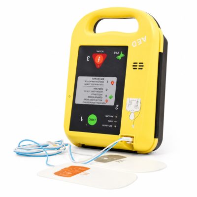 Winterthur automata bifázisos defibrillátor (AED7000 Standard), 150 Joule, magyar nyelven beszélő készülék, IP55