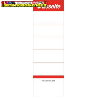 ESSELTE Cserecímke, iratrendezőhöz, kétoldalas, 50x158 mm, fehér DB-ÁR (810801)