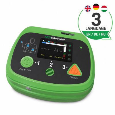 Winterthur automata bifázisos defibrillátor (AED7000 Plus), 200 Joule, WINTERTHUR-3 választható nyelven beszélő készülék