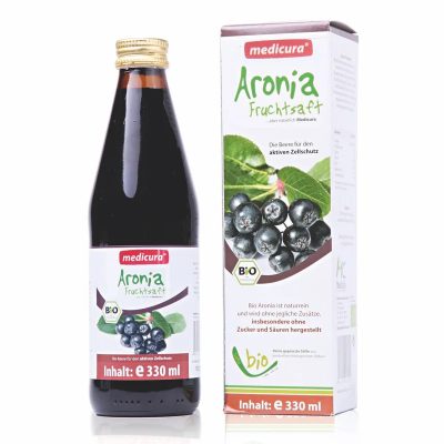  Medicura "Fekete Berkenye" 100 % BIO gyümölcslé 330 ml