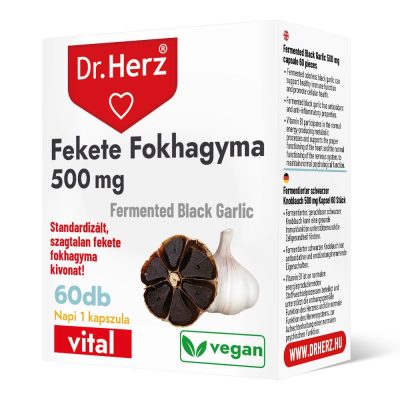  Dr. Herz Fekete fokhagyma 500 mg kapszula 60 db