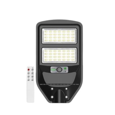 UNIVERSO Solar utcai lámpa 3.2V-5AH 750lm 6500k IP65 fekete 413x231x47mm