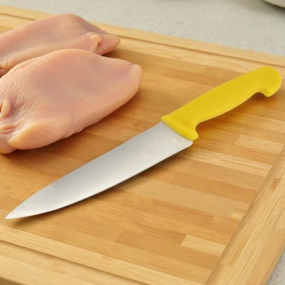 Szakácskés 21 cm penge sárga nyéllel - HACCP kompatibilis