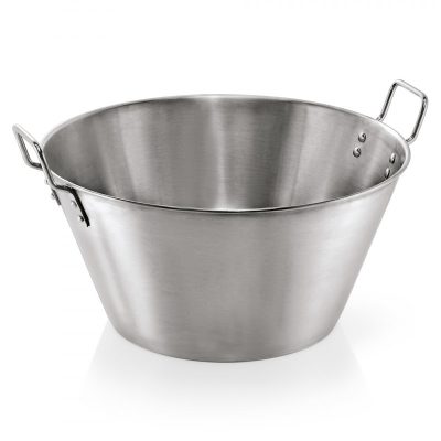 Nagyméretű keverőtál – 30 literes, rozsdamentes acél vájling, 50 cm átmérővel - Német minőség
