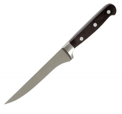 Kovácsolt csontozókés 18 cm penge fekete nyél