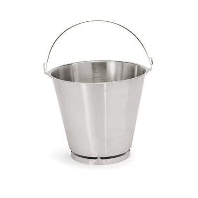 Rozsdamentes 15 Literes Talpas Vödör mértékjel jelöléssel - 33 cm Átmérő, 36 cm Magasság