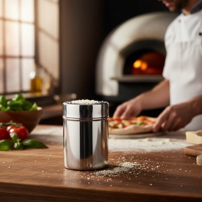 Rozsdamentes Parmezánsajtszóró - 300 ml, 7-10 cm méretben