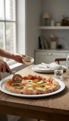 Holst High Alumina pizzatányér 33 cm – fehér porcelán