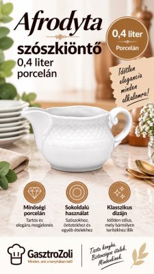Afrodyta szószkiöntő 0,4 liter porcelán