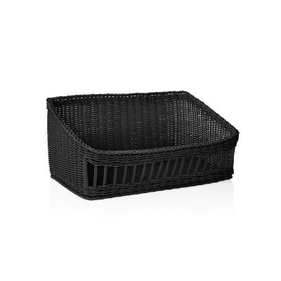 Pékáru kosár 60x40x27 cm fekete polipropilén - Német minőség