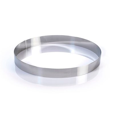 Tortakarika-sütőkeret átmérő 22 cm magasság 3,5 CM, rozsdamentes - Martellato minőség