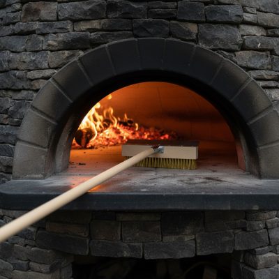 Pizzakemence kefe kaparó éllel, 105 cm - Professzionális Tisztítás