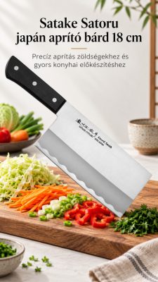 Satake Satoru kínai séfkés, japán aprítóbárd – 18 cm